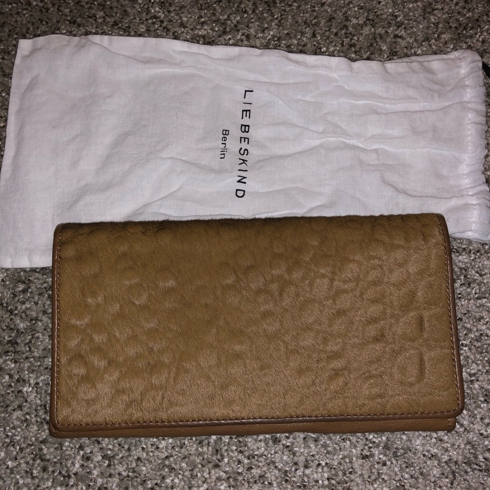 Authentic Leather and calf hair Liebeskind wallet